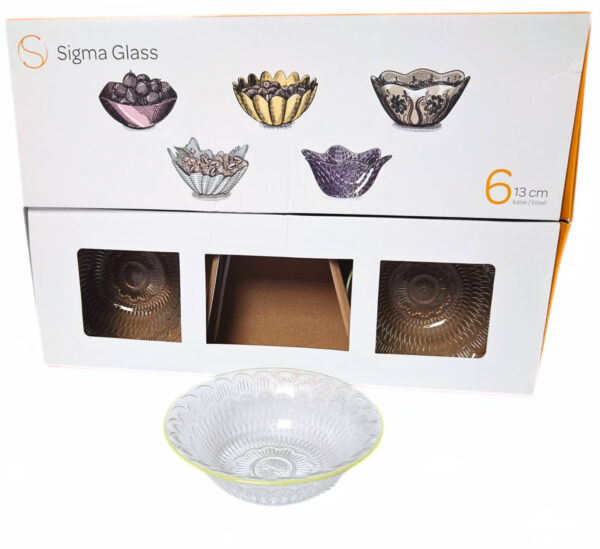 Set cinija 6/1 MARI zelena linija fi 13cm