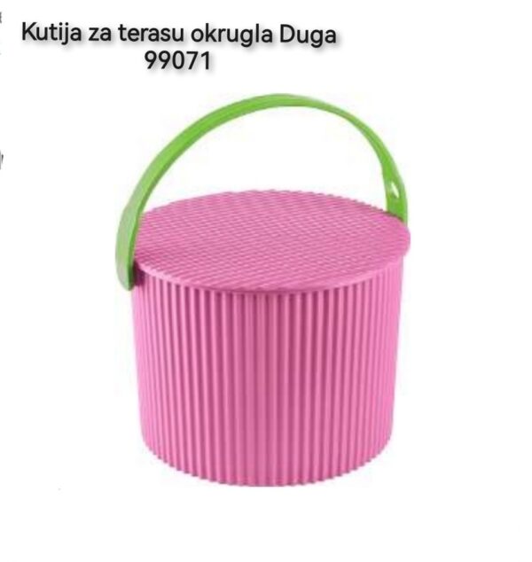 kutija za terasu okrugla