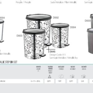 Set pedalki 3/1(6L,11L,20L) D045